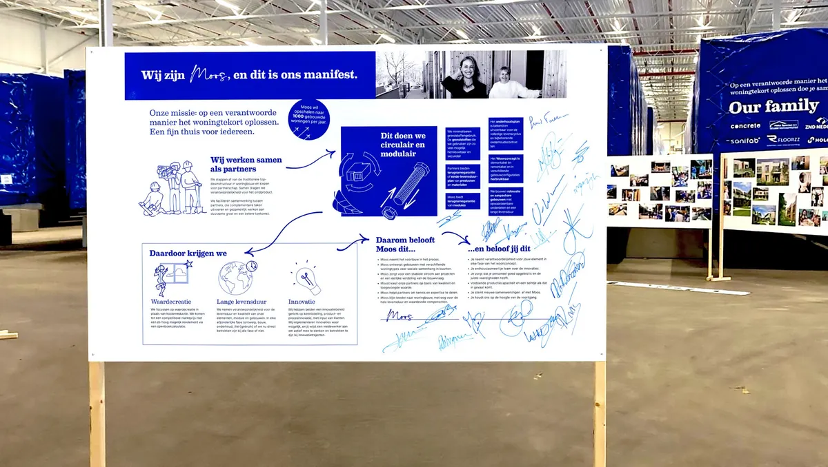 Signing moment of the Moos partnership manifesto