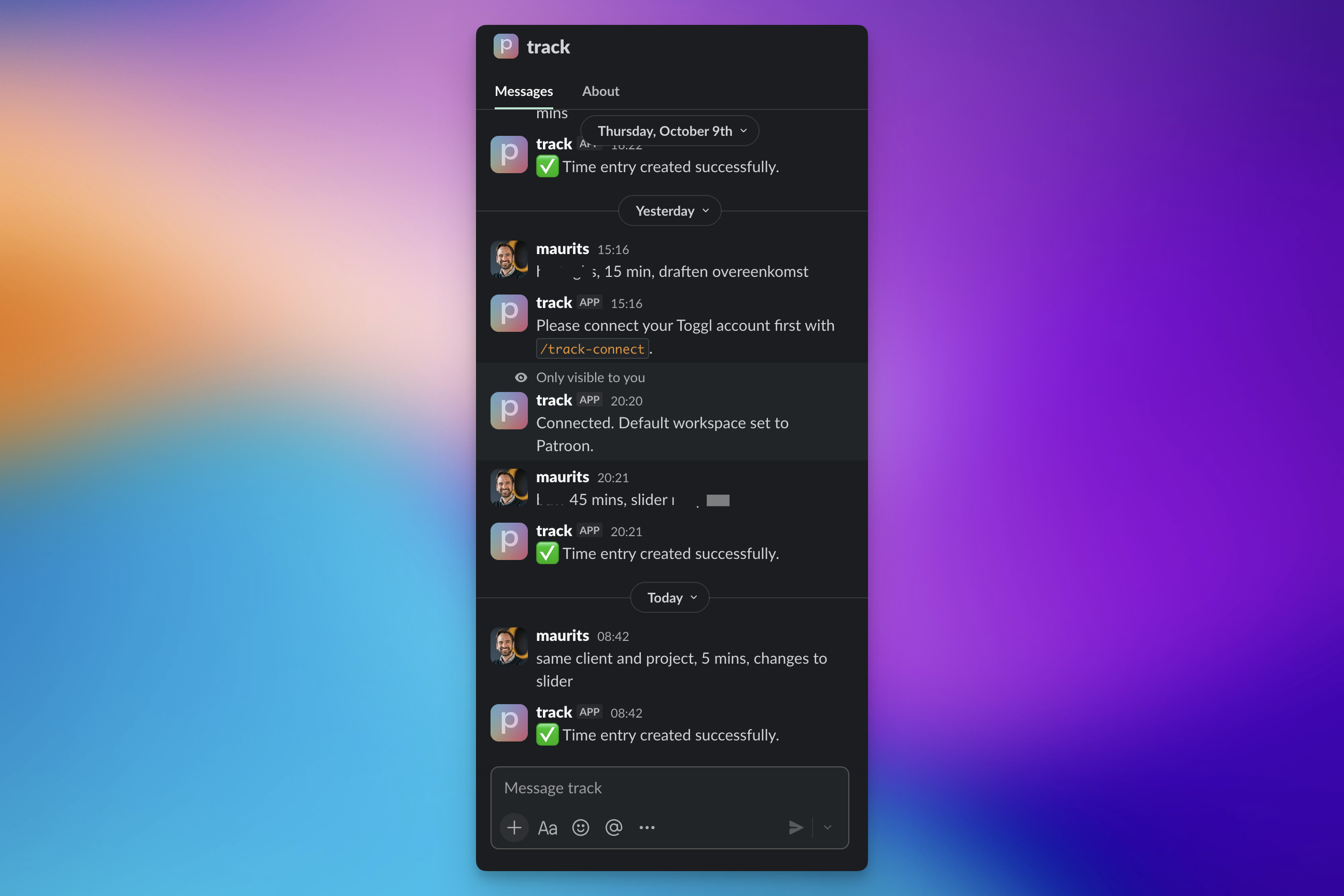 Tijdschrijving automatiseren met een Slack-plugin