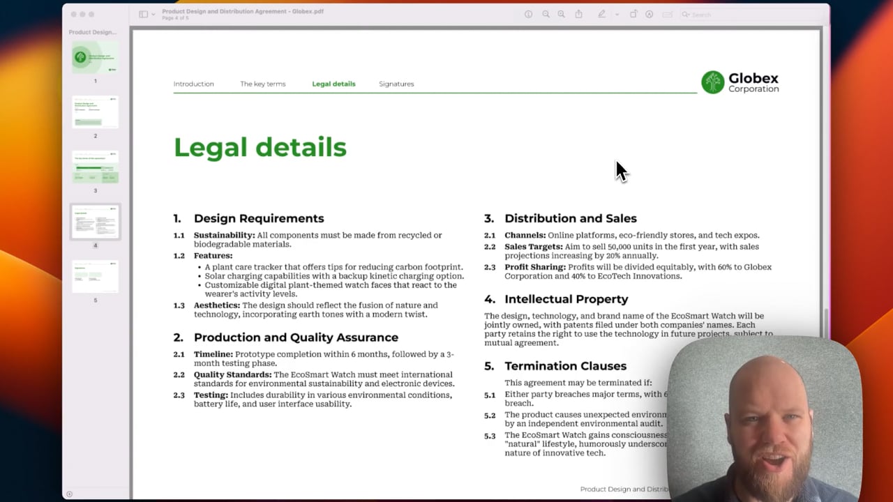 Twee-kolomsindeling maken voor juridische details in Word