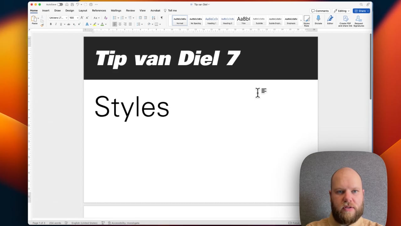 Consistentie en efficiëntie met stijlen in Word