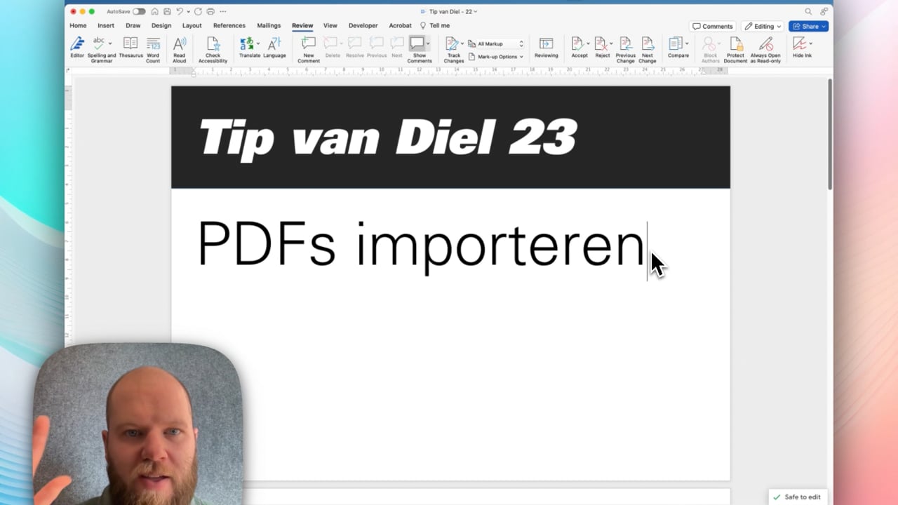 PDF's omzetten naar bewerkbare tekst in Word